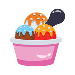 Check out ice cream icon designed in 3d style