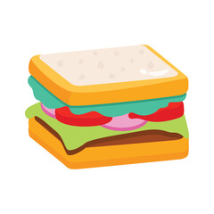Get your hands on bread sandwich 3d icon