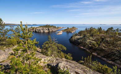 The coast of Lake Ladoga