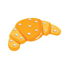 Get this handy 3d icon of croissant roll