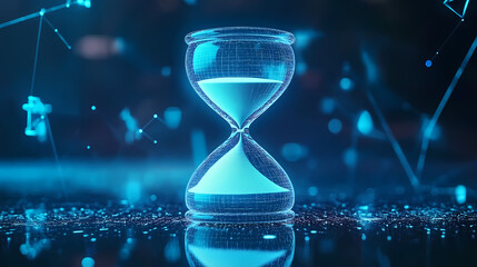 Hourglass Close-up Representing Time