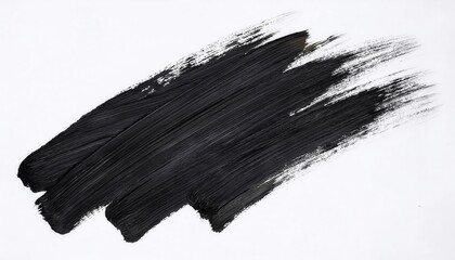 expressive black brushstroke on white background, abstract artistic texture with bold strokes, perfect for modern design and background