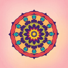 oriental mandala motif