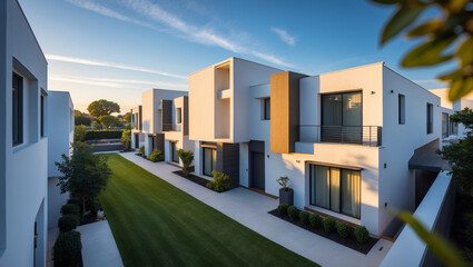Obraz premium Single-Family Home, Townhouse, Condo, Apartment – Find Your Home 