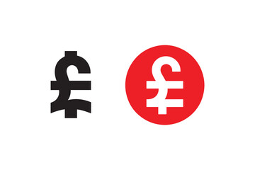 Pound sign black color vector silhouette illustration isolated in white background