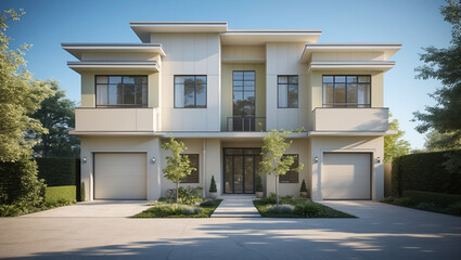 Fototapeta premium Single-Family Home, Townhouse, Condo, Apartment – Find Your Home 