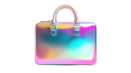 3d briefcase icon featuring isolated on transparent background