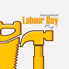 vector graphic of International Labour Day ideal for International Labour Day celebration