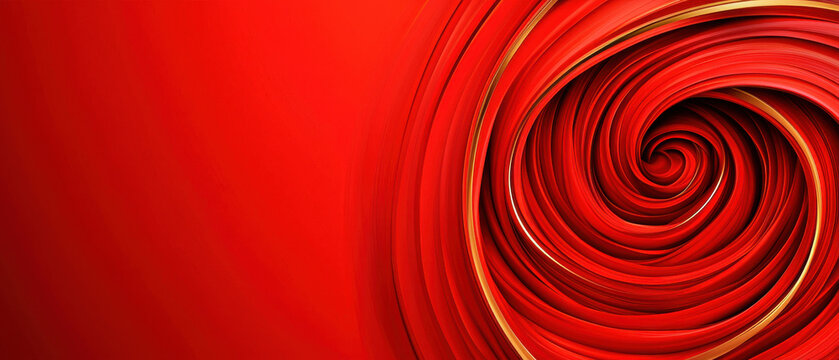 Abstract red swirl with golden accents creating dynamic and elegant background, Abstract swirl roses illustration backgrounds textured For Wedding and Engagement