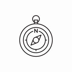 Compass navigation direction finder icon vector sign