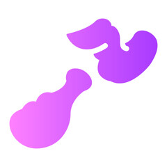 fried chicken Gradient icon