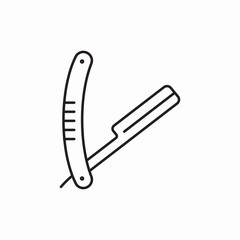 razor blade icon vector sign