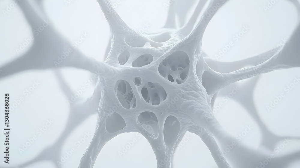 Poster intricate microstructure of biological cells under soft lighting