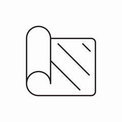 sheet A3 blueprint icon vector sign