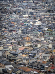 Fototapeta premium 篠ノ井の高台から見た都市景観