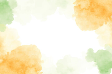 indian watercolor background tricolor, orange, green, social, media, banner, design, indian, republic, independence, 15 august, republic, day, 26 january, poster, empty, vector