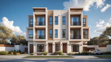 Fototapeta premium Single-Family Home, Townhouse, Condo, Apartment – Find Your Home 