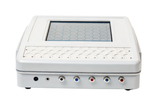 White medical diagnostic device isolated with transparent background