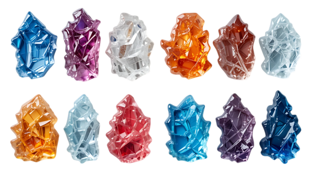 Grand Ice Sculptures isolated on png