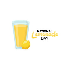 vector graphic of national lemonade day ideal for national lemonade day celebration