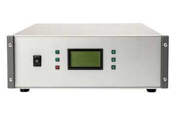 Fototapeta premium Industrial control unit with display isolated with transparent background