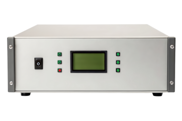 Industrial control unit with display isolated with transparent background