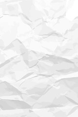 White clean crumpled paper