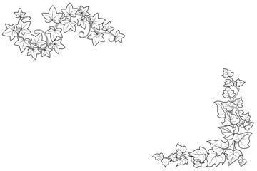 Leave abstract floral background