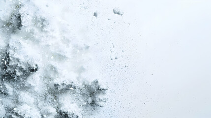 Soft Snowfall Unveiling Calm Winter Scene with Gentle Flurry