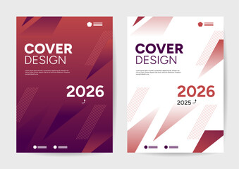 Modern Cover Design Templates for Business with Abstract Geometric Patterns