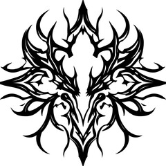 Fototapeta premium Abstract Tribal Tattoo Art