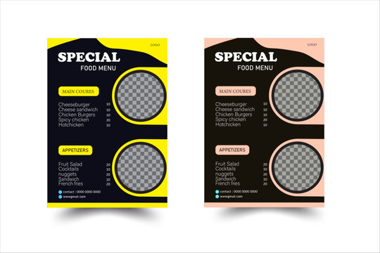 resturent foodmenu design , simple and clean temolate