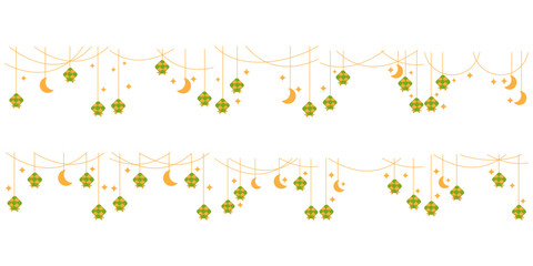  Ketupat Decoration Illustration