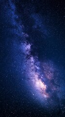 Fototapeta premium Mystical Galaxy: An awe-inspiring view of the galaxy, a tapestry of stars stretching across the canvas of the cosmos, inviting viewers to journey through celestial wonder.