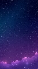Fototapeta premium Celestial Dreamscape: A mesmerizing panorama of a starlit sky above serene clouds, showcasing a captivating blend of cosmic beauty.