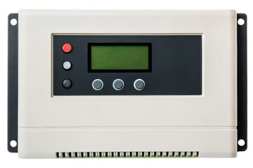 Obraz premium Control panel with LCD screen isolated with transparent background