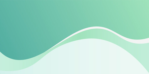 Pastel green mint abstract wave background presentation template. modern vector eps10