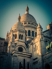 The Basilica of Sacre Cœur de Montmartre in Paris, France