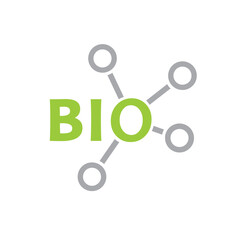 Bio formula. Eco-friendly product. Natural composition. Molecule of the substance. 