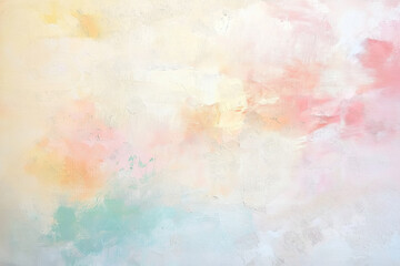 Fototapeta premium Abstract vintage oil painting background with soft pastel colors and distressed textures