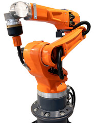 Orange automatic welding robot