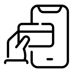 credit card Line Icon