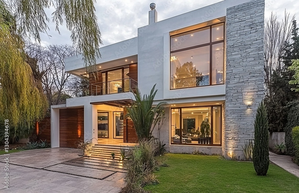Poster modern architecture is perfectly encapsulated in this 21st-century design house