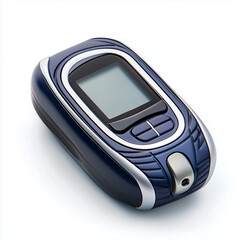 A compact fingertip pulse oximeter on a white background