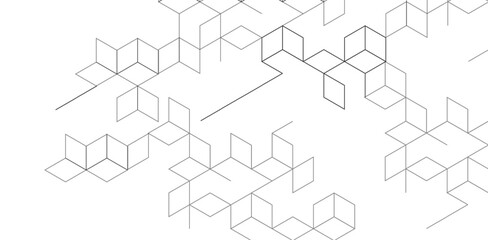 abstract grey isometric vector blocks on white background