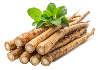 bunch of fresh organic carrots  isolated on white background