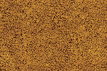 Gold colored fabric material short haired fluffy and soft abstract texture background