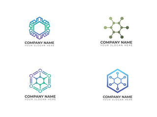 Fototapeta premium Abstract Digital Tech Logo Designs
