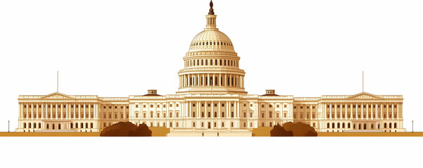 Fototapeta premium Capitol building, Washington DC, government (2)