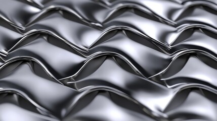 Repeating deep-space industrial mesh with fine chrome details, forming a cutting-edge sci-fi grid